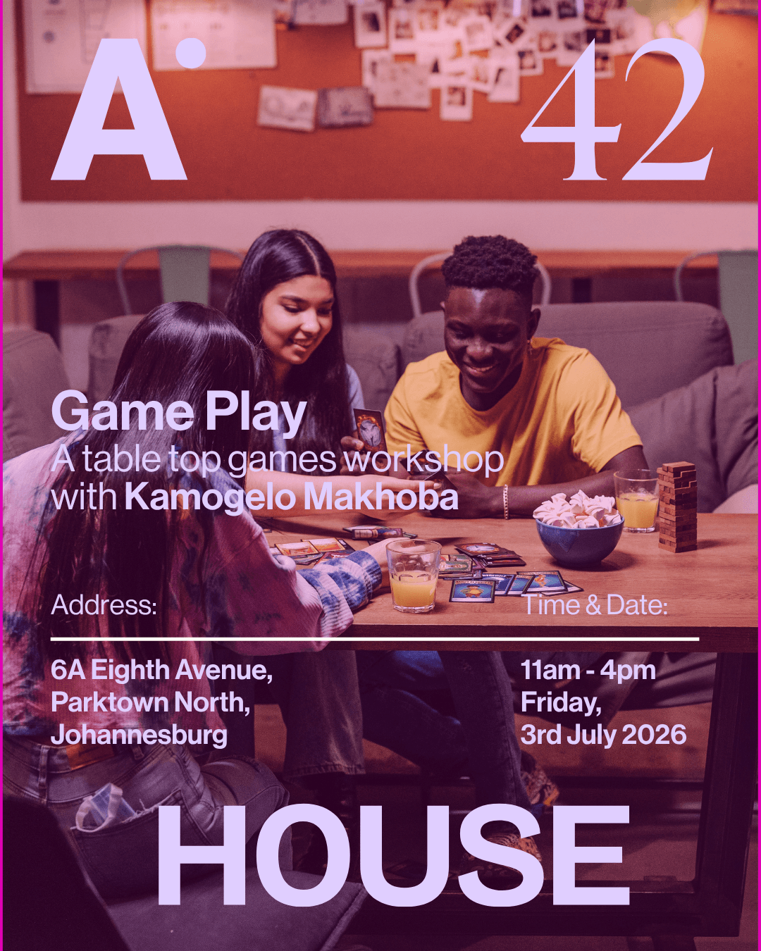 Game Play : A table top games workshop with Kamogelo Makhoba