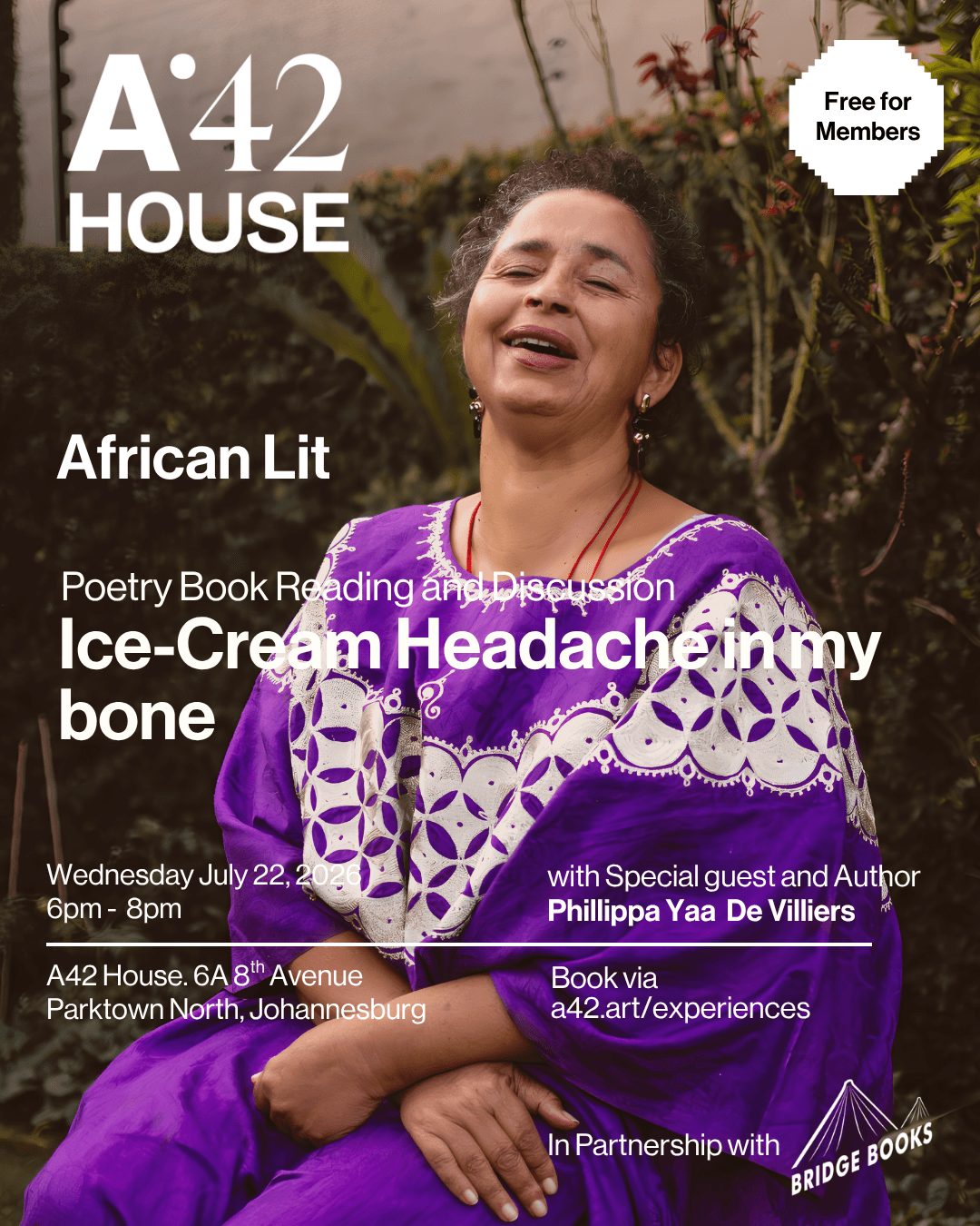 African Lit: Ice-Cream headache in my bone with Phillippa Yaa De Villiers